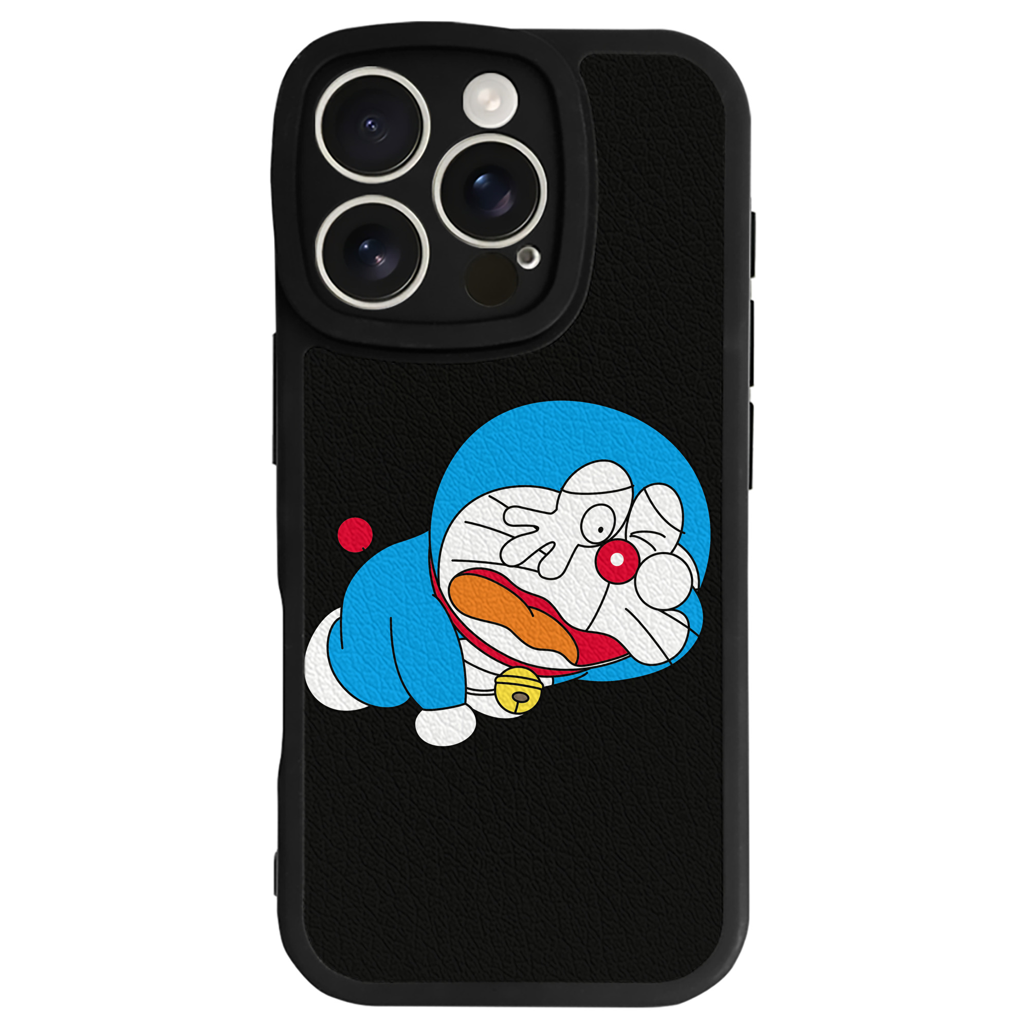 （画像用） ドラえもん Doraemon 【iPhone 16シリーズ対応】シリコンスマホケース（レザー調） 材質：シリコン